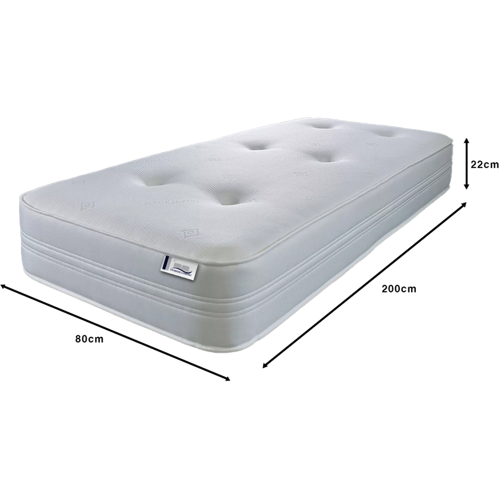 Extreme Comfort European Small Single Hybrid Tufted and Pinna Coil Spring Mattress Image 4