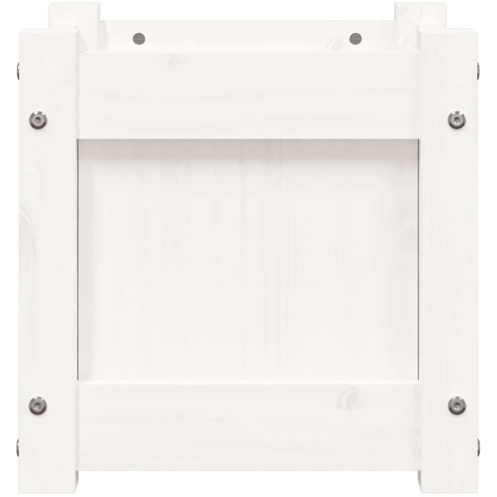 vidaXL White Pine Wood Raised Garden Bed 31 x 31 x 31cm Image 5