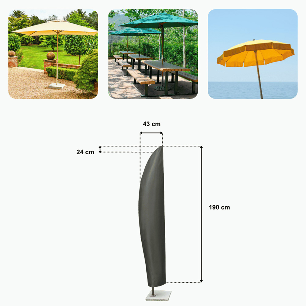 Home Source Duracover UV Jumbo Parasol Cover Image 8