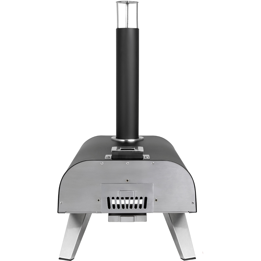 George Foreman Black 12 inch Multi-Fuel Outdoor Pizza Oven with Carry Bag and Paddle Image 5