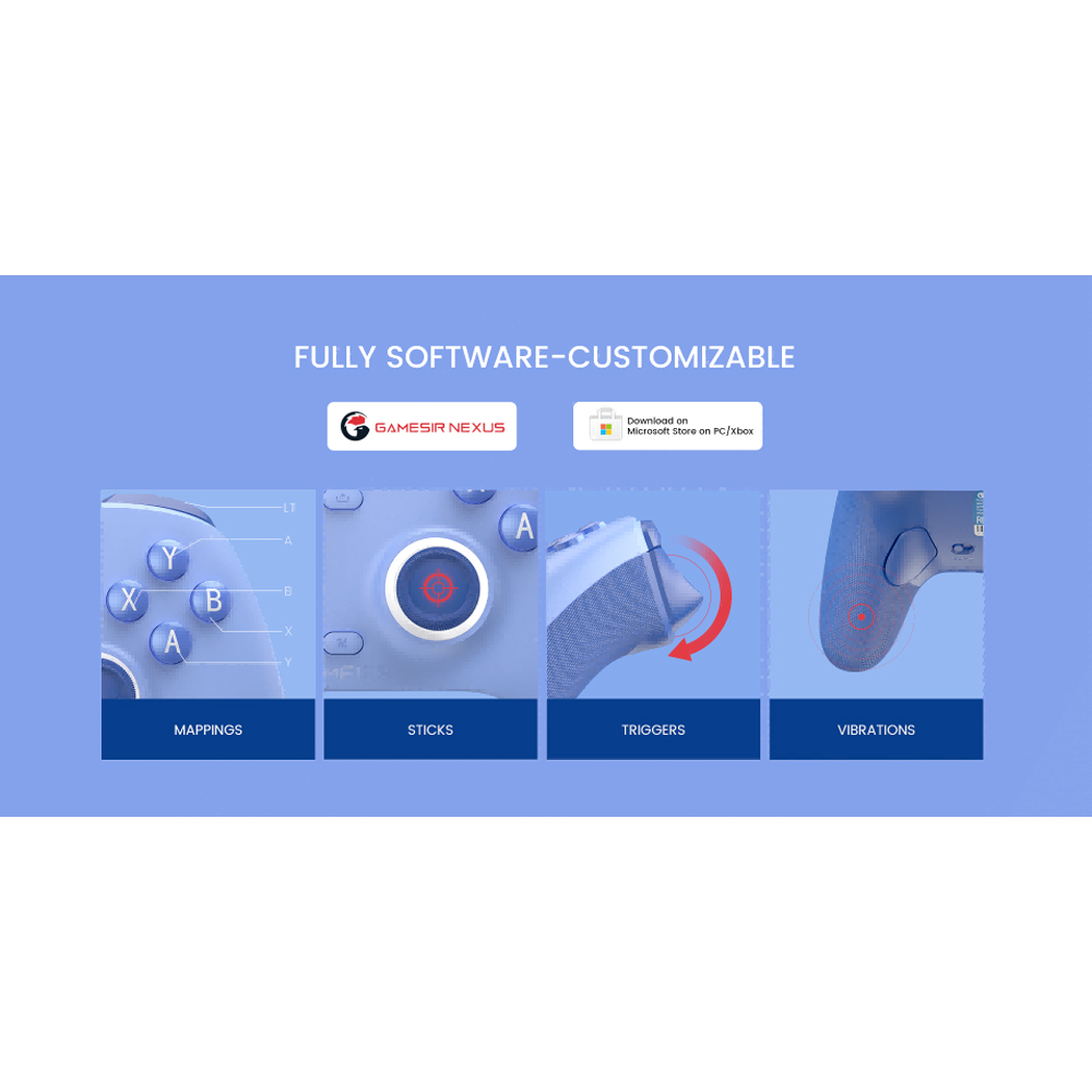 GameSir G7 SE Blue Wired Controller Image 5
