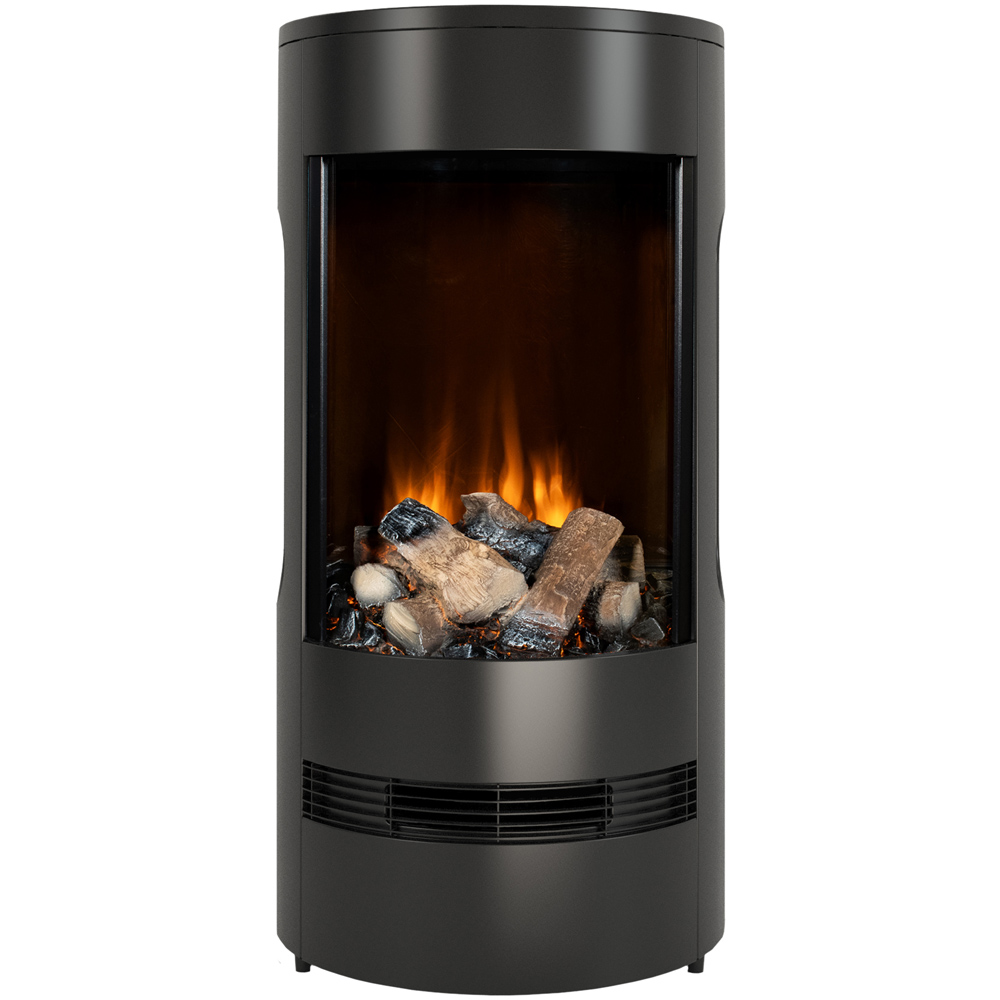 Be Modern Burtree 3 Sided Black Freestanding Electric Stove 2kW Image 3