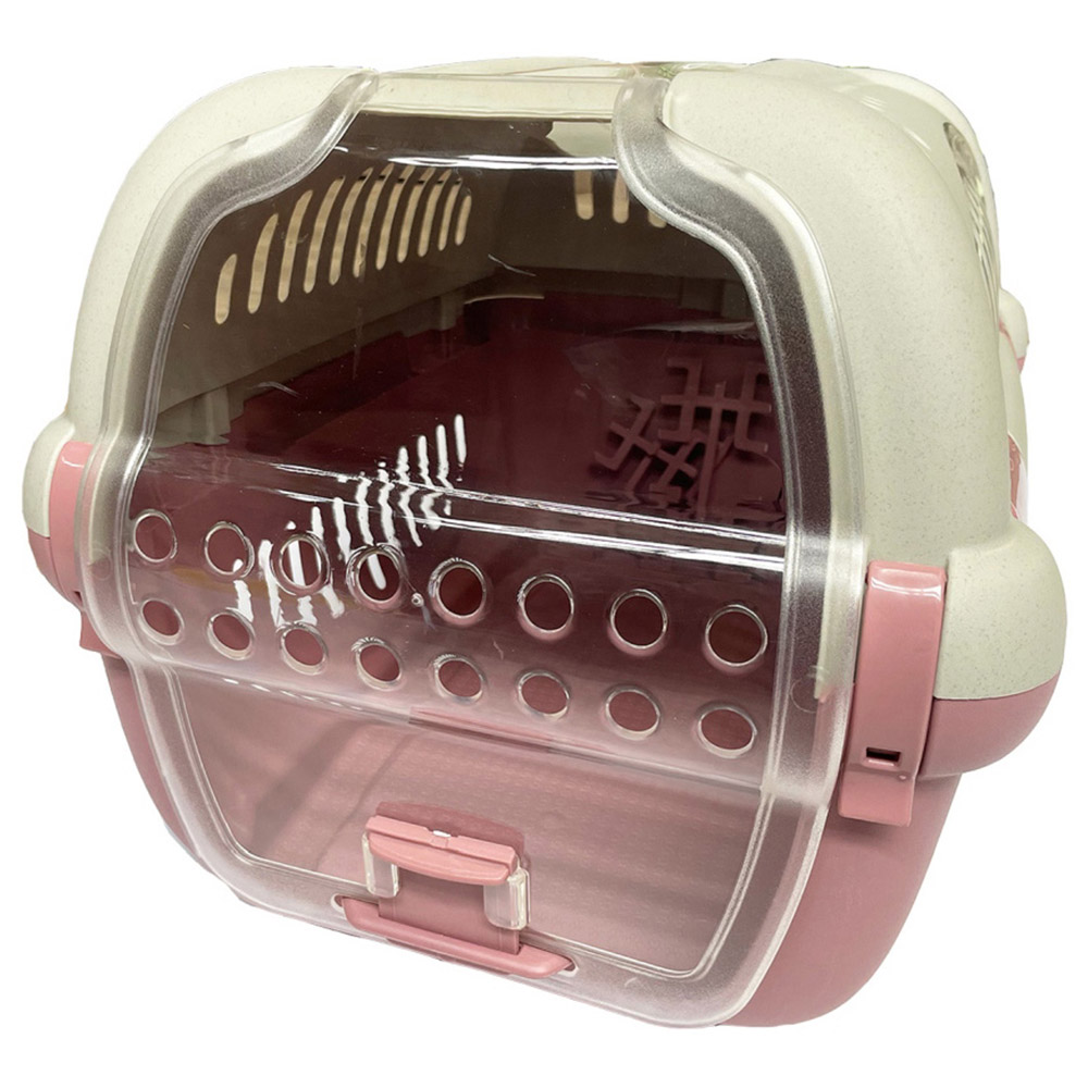 Happy Pet Rhino Clear Door Pet Carrier 51 x 34.5 x 33cm Wilko