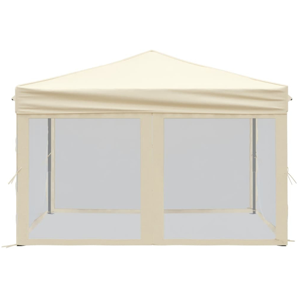vidaXL 3 x 3m Cream Foldable Party Tent Image 4