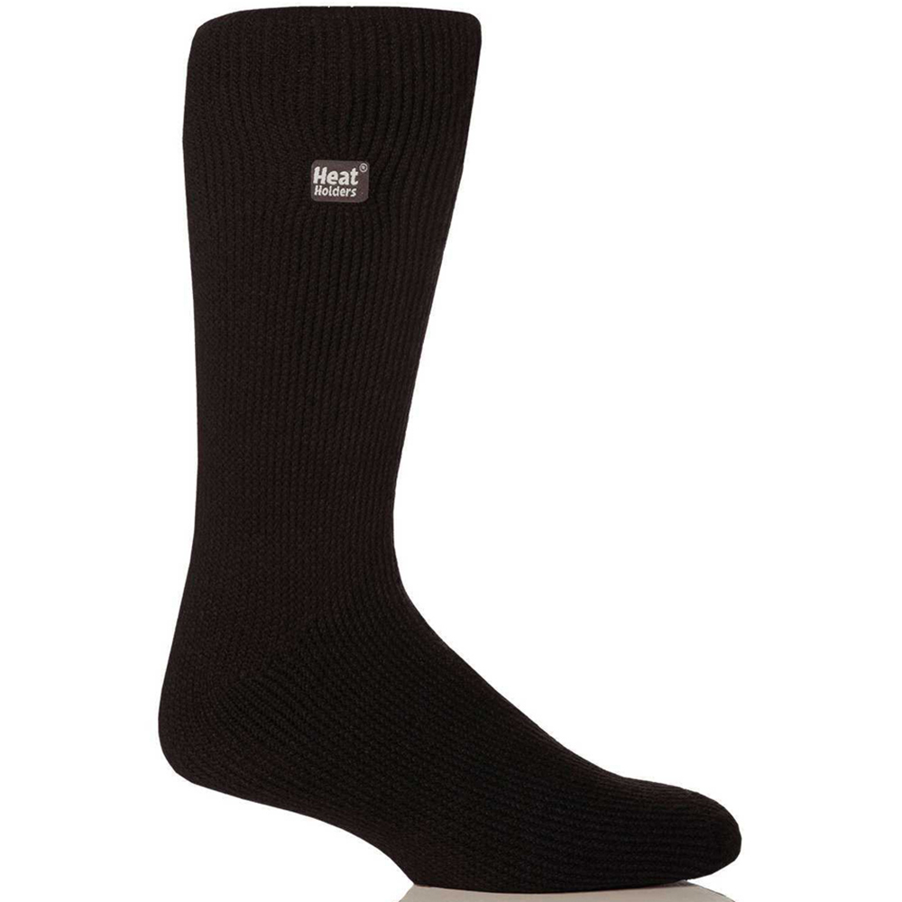 SockShop Solid Black Heat Holders Mens Socks Image 2