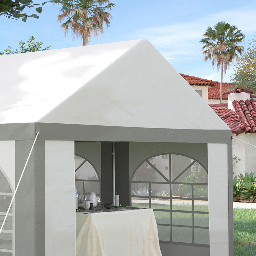 Outsunny 6 x 4m Grey Marquee Party Tent Image 3