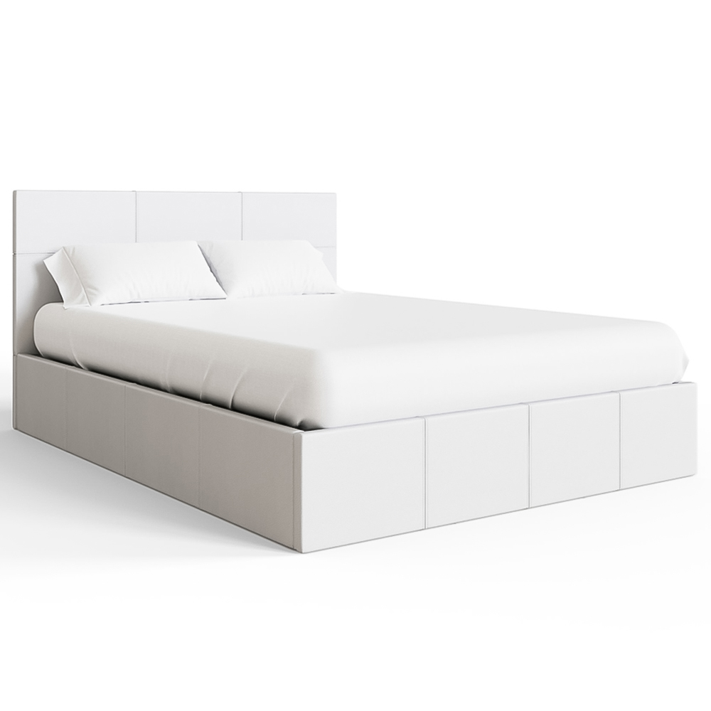 GFW Double White Side Lift Ottoman Bed Image 3