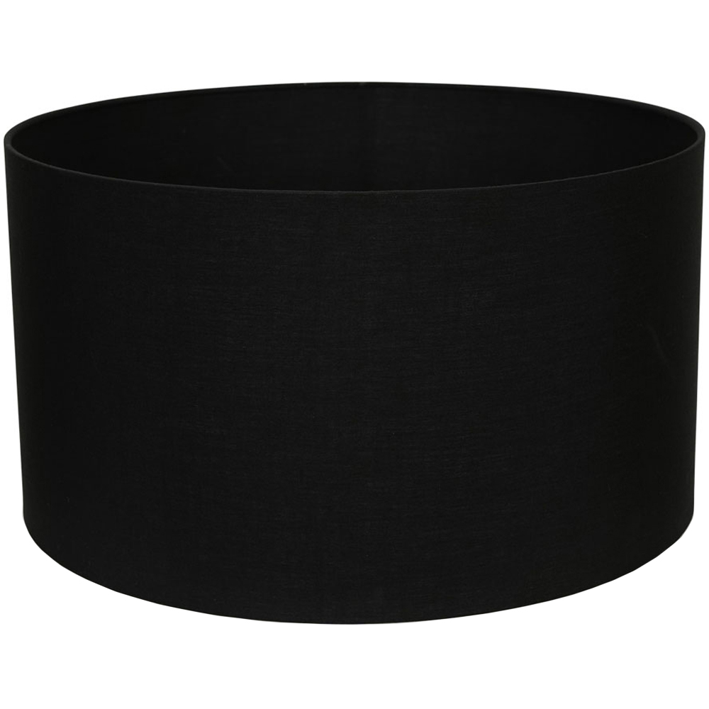 ValueLights Reni Black Fabric Drum Ceiling Lamp Shade 45cm Image 1