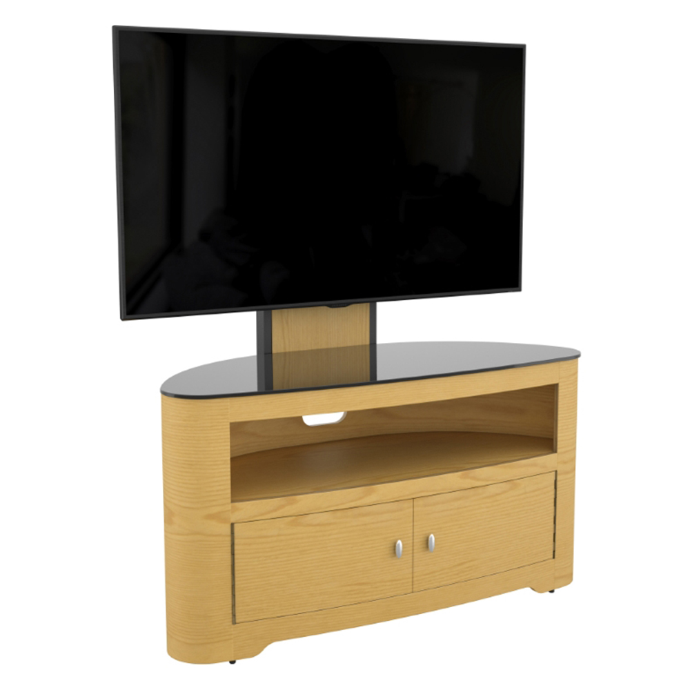 AVF Affinity Blenheim Oak Mount Curved TV Unit Image 3