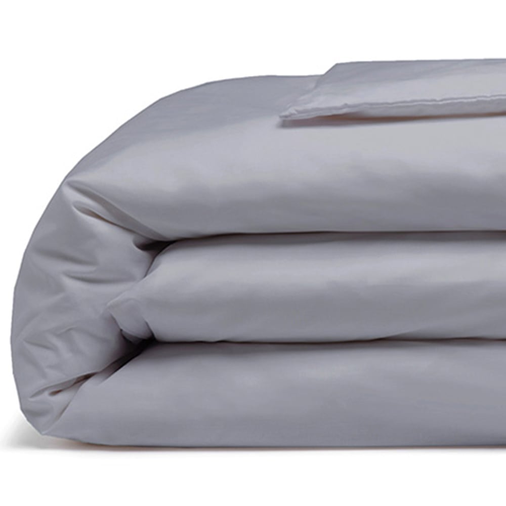 Serene Super King Grey Duvet Cover Image 2