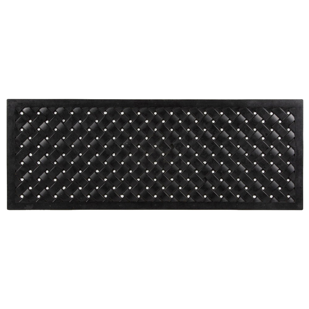 Esselle Reddish Black Rubber Doormat 45 x 120cm Image 1
