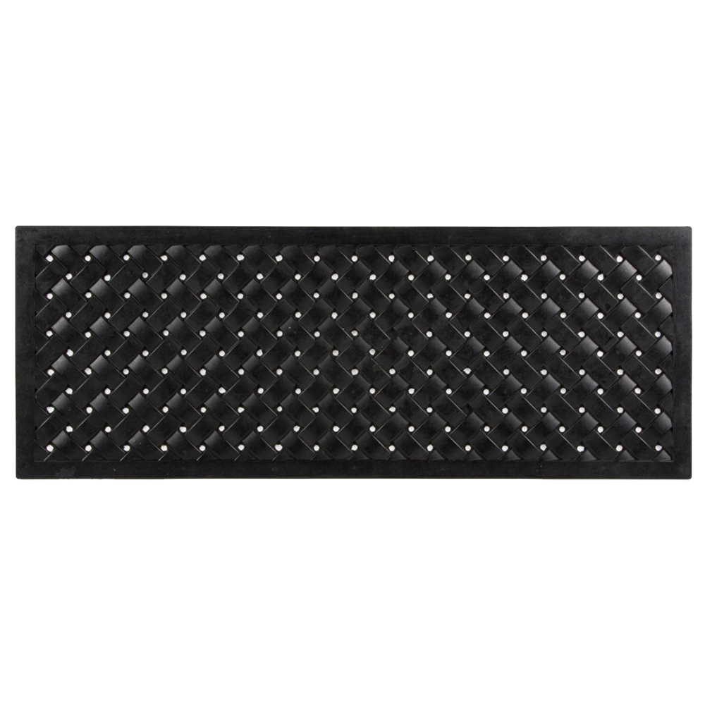Esselle Home Reddish Black Rubber Doormat 45 x 120cm Image 1