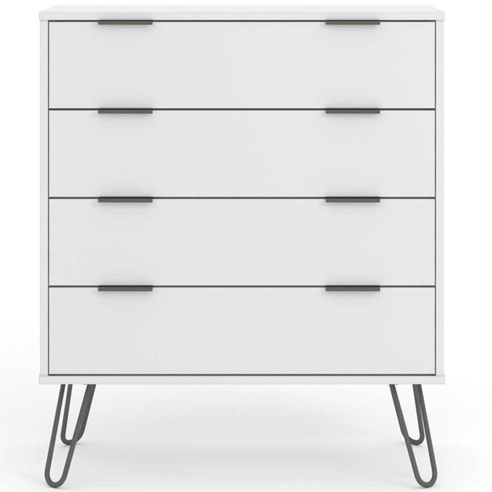 Core Products Augusta 4 Drawer White Chest of Drawers Image 2