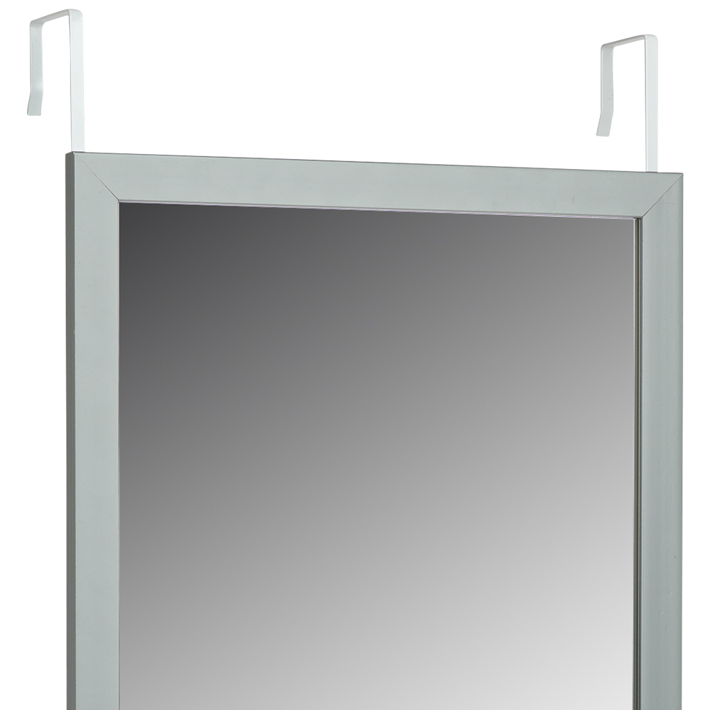 Wilko Grey Over Door Mirror Image 3