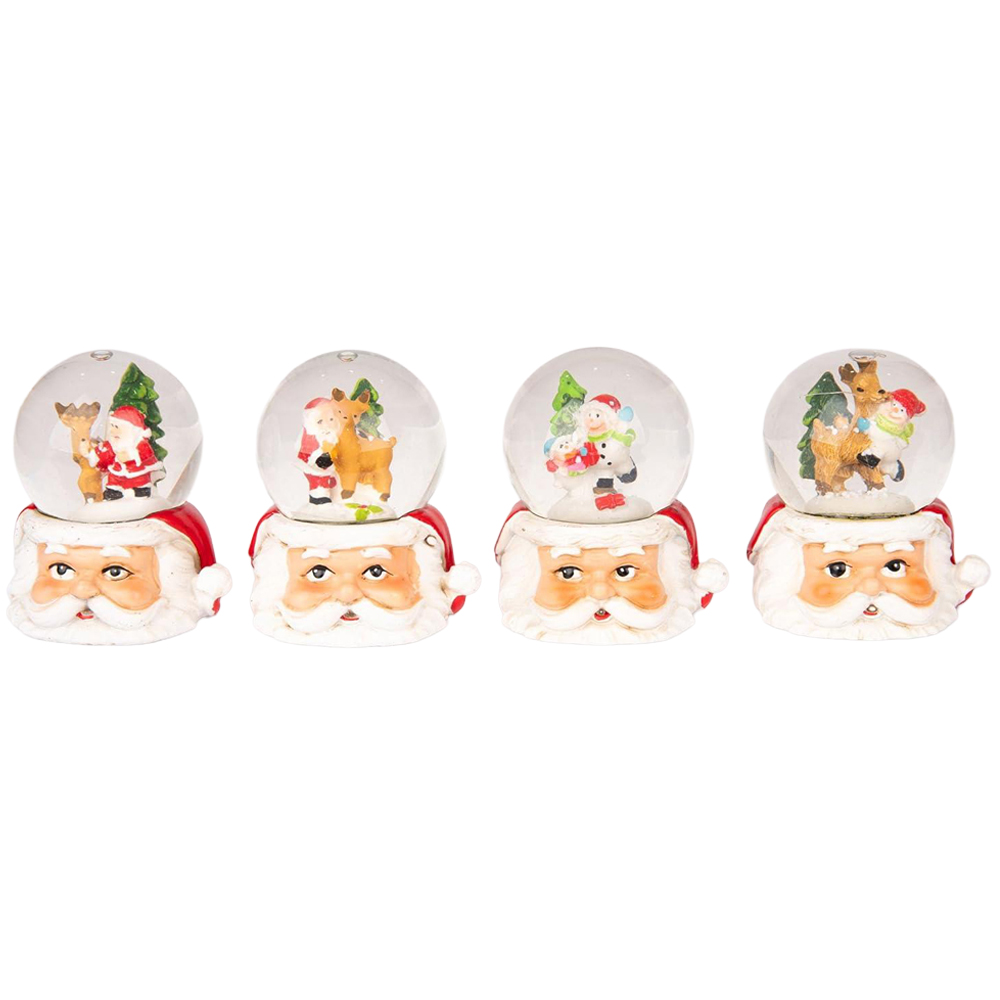 Single Shatchi Xmas Mini Snowglobe Water Ball Snow Dome in Assorted Style Image 1