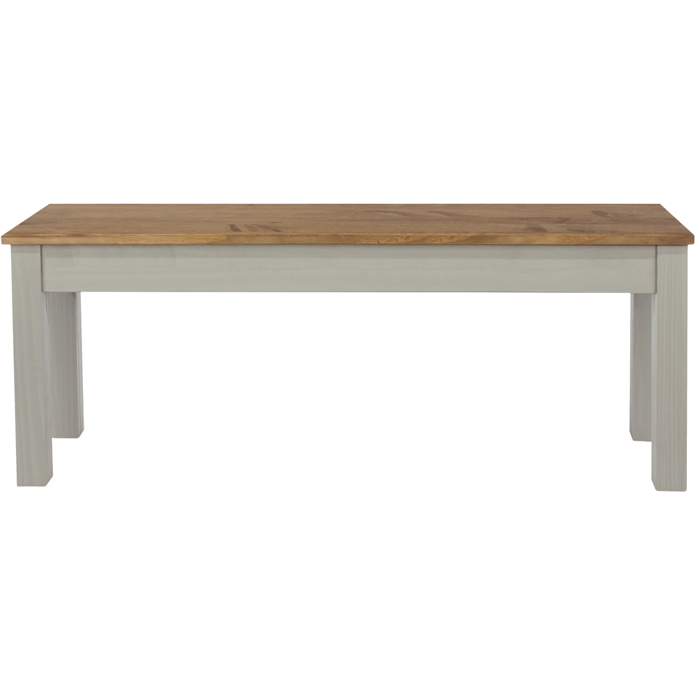 Core Products Corona 2 Seater Grey Dining Bench Image 2