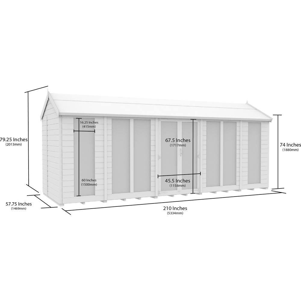 DIY Sheds 18 x 5ft Tongue and Groove Timber Apex Summerhouse Image 7