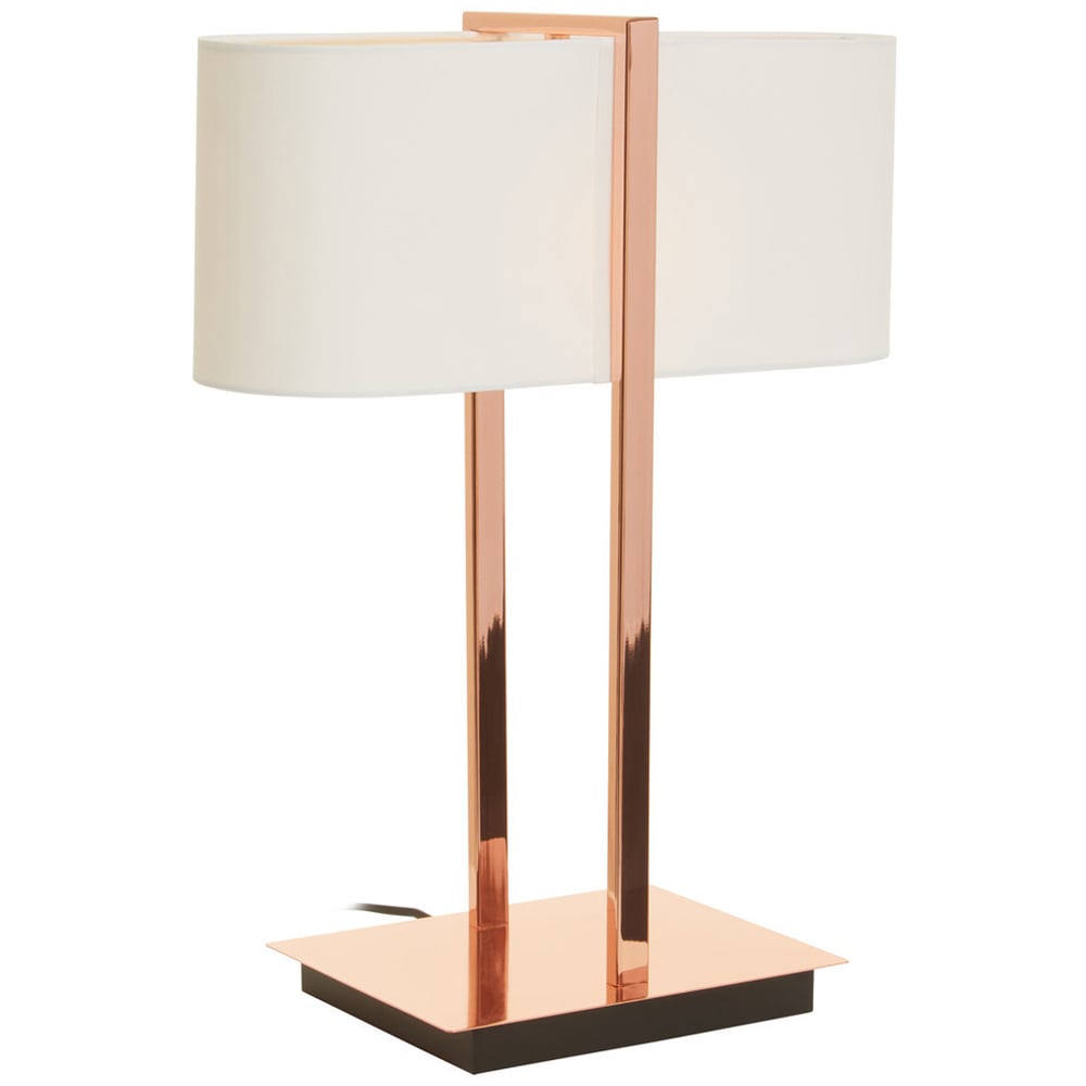 Premier Housewares Chrome Finish Table Lamp Image 2