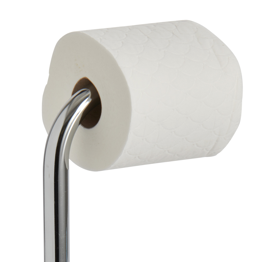 Wilko Chrome Freestanding Toilet Roll Holder Image 5