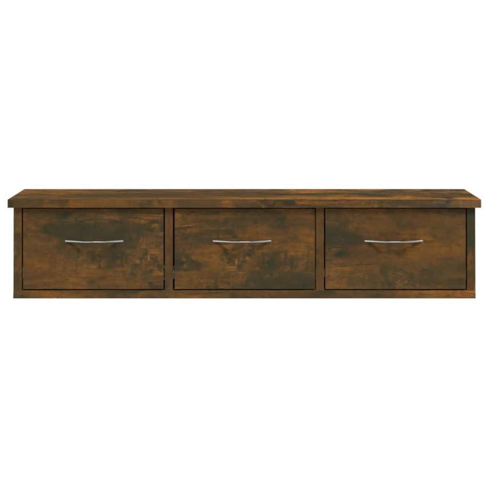 vidaXL 3 Drawer White Wall Cabinet Image 4