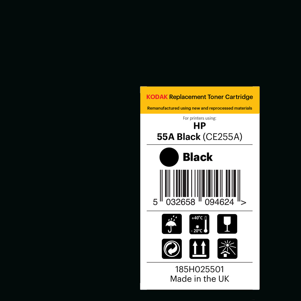 Kodak HP CE255A Black Replacement Laser Cartridge Image 2