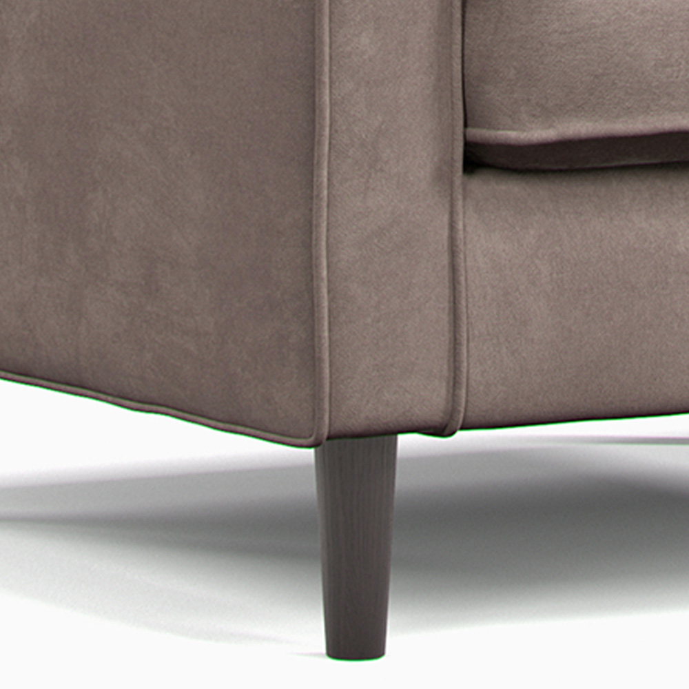 Eden 3 Seater Pewter Chenille Sofa Image 4