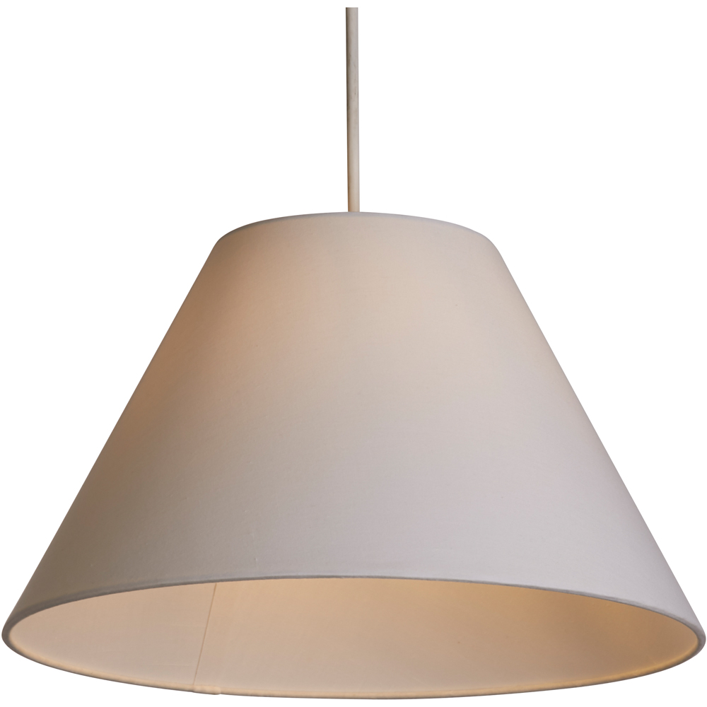 Lighting Collection White Tapered Shade Image 3
