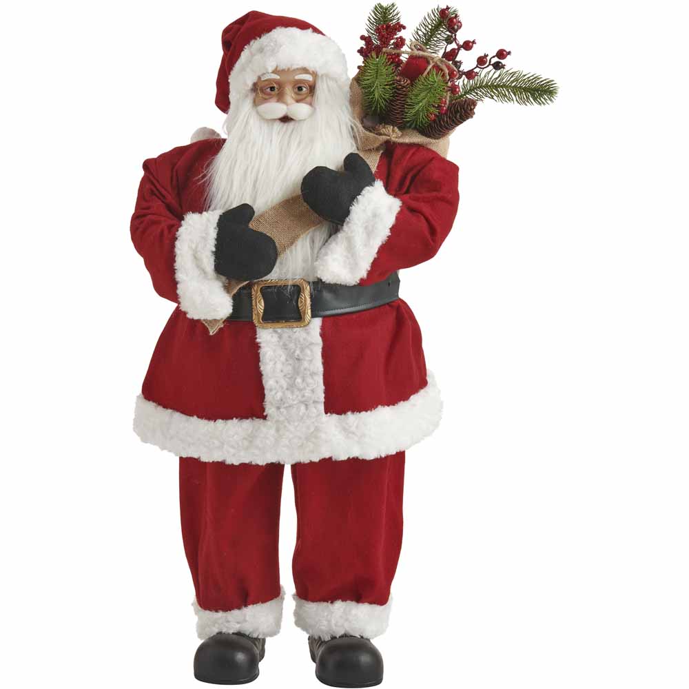 Wilko Large Cosy Standing Santa Figurine Image 1