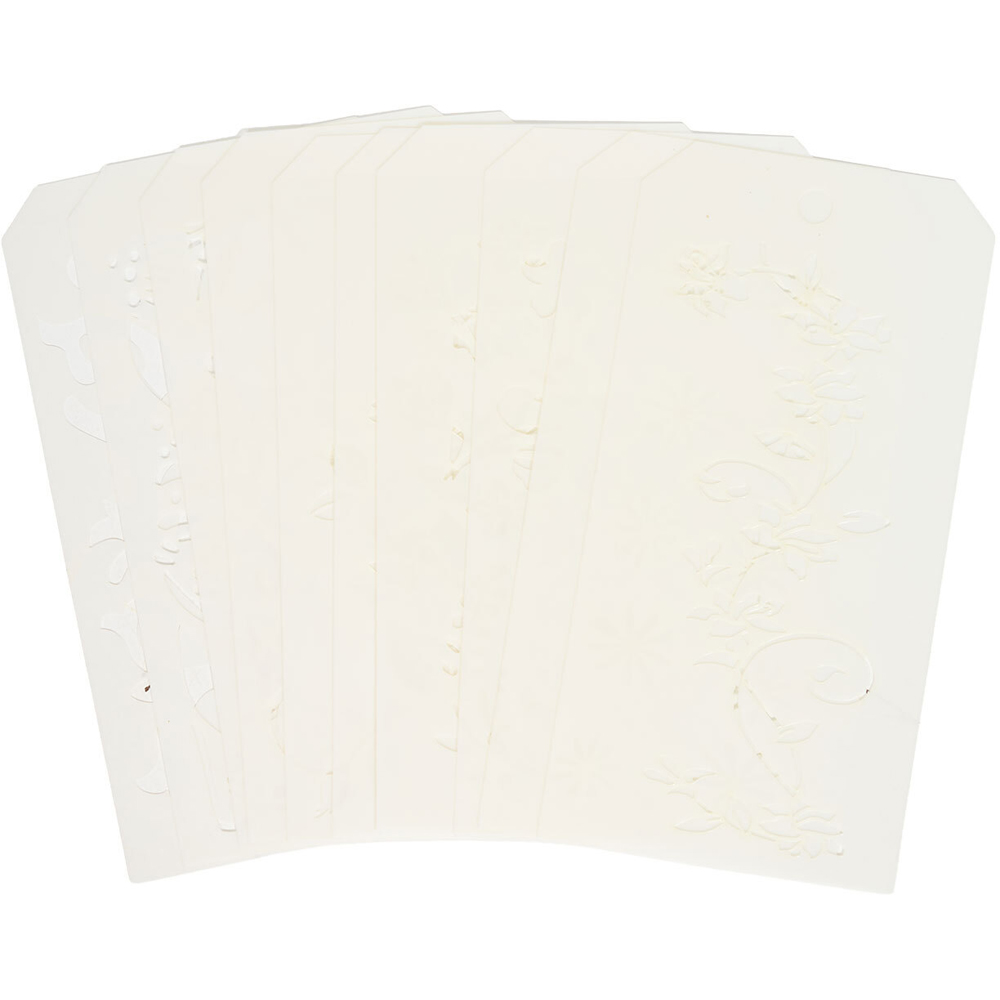 Floral Stencils White Image 3