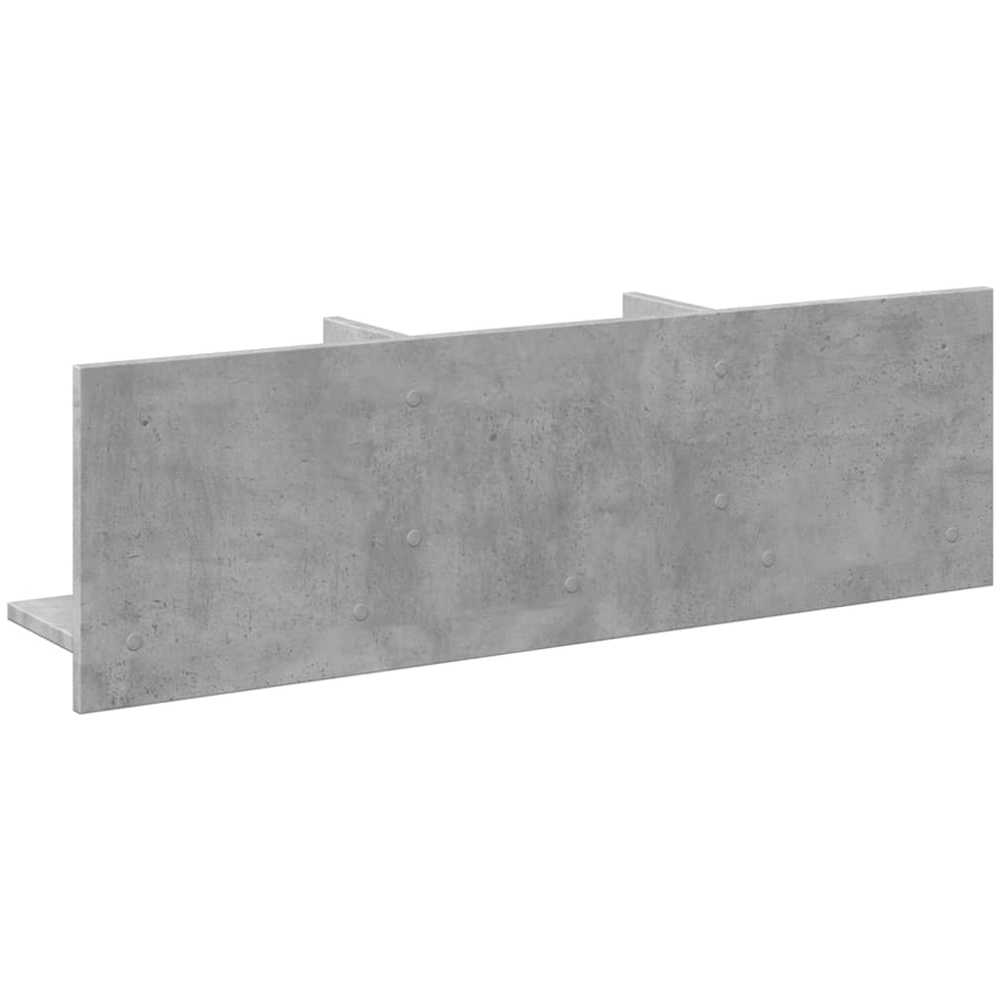 vidaXL 3 Shelf Concrete Grey Wall Cabinet Image 5