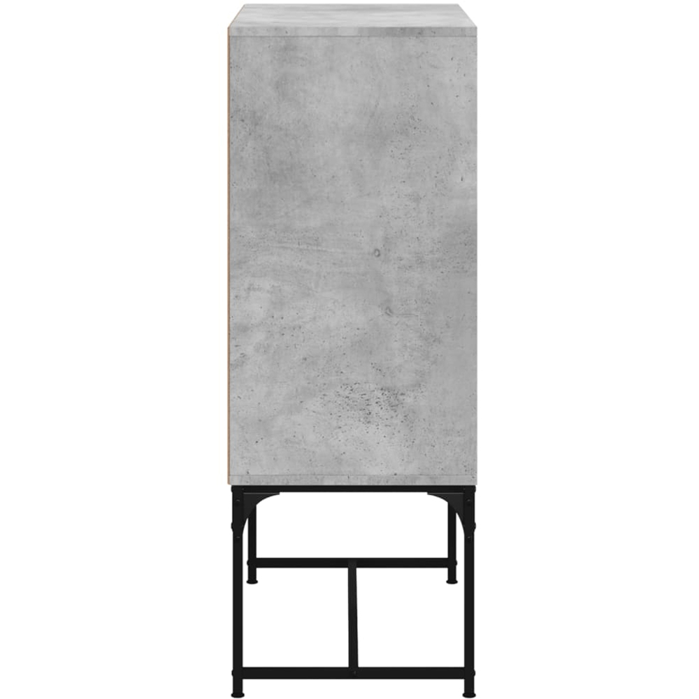 vidaXL 2 Door Concrete Grey Side Cabinet Image 6