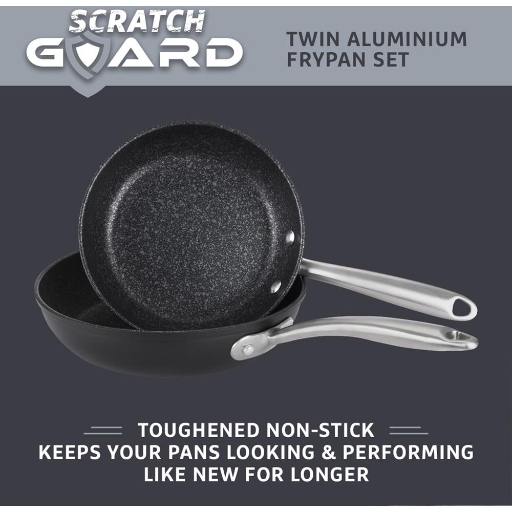 Prestige 2 Piece Scratch Guard Aluminium Frying Pan Set Image 2