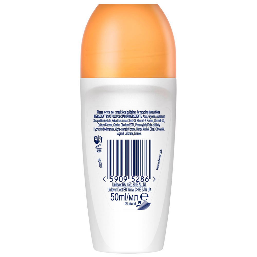 Dove Advanced Care Go Fresh Passion Fruit Scent Anti-Perspirant Deodorant Roll On 50ml Image 2