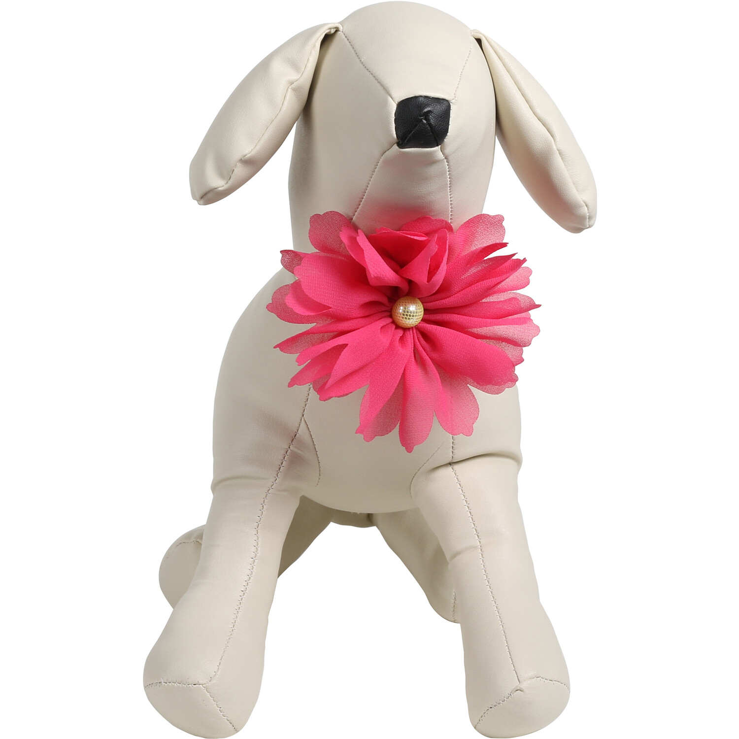 Bow and Daisy Dog Collar Accessories - Pink Image 4