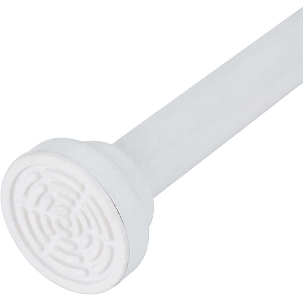Living and Home 45-170cm White Stainless Steel Telescopic Curtain Rod Image 5