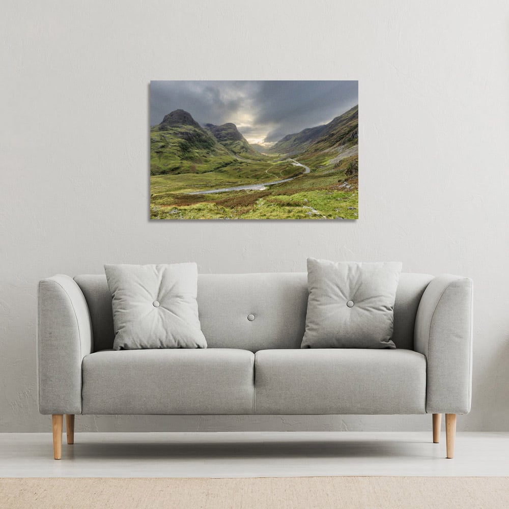 Benjamin Tate Design Print 65 Highlands Canvas 127 x 101cm Image 2