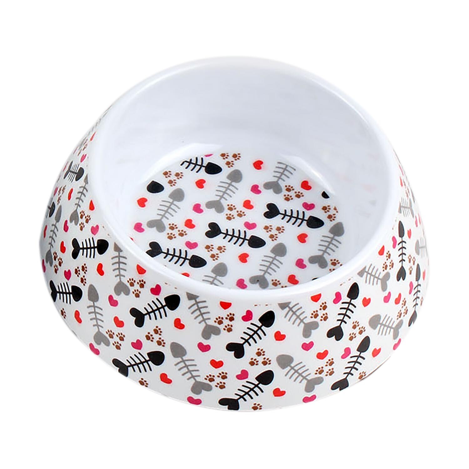 Single Clever Paws Melamine Cat Bowl in Assorted styles Image 2