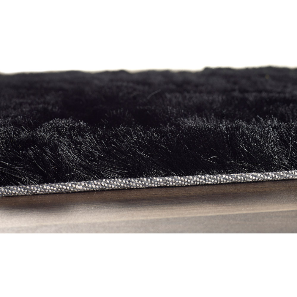 Origins Charcoal and Black Glamour and Shimmer Rug 160 x 230cm Image 3