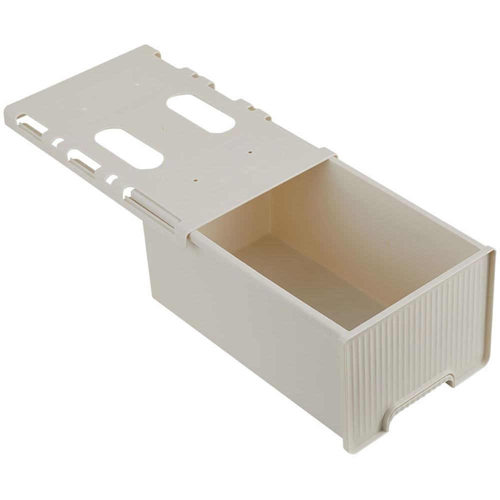 Living and Home White Under Desk Drawer Organiser with Sliding Storage 12.5 x 16 x 45cm Image 4