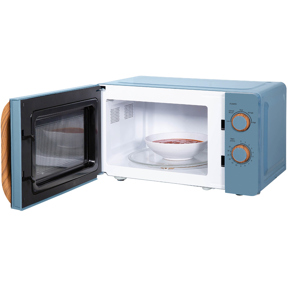 Russell Hobbs RHMM713BL-N Blue 17L Scandi Compact Manual Microwave 700W Image 3