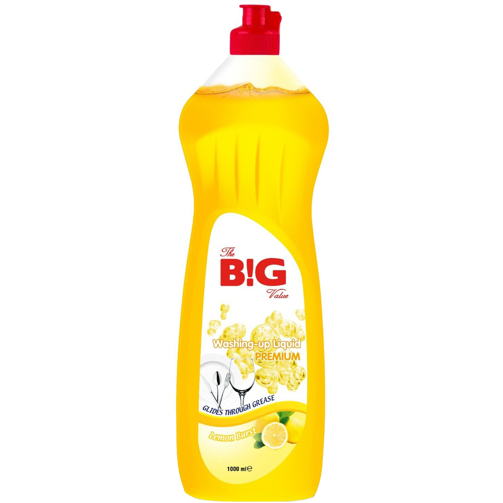 The Big Value Washing Up Liquid Premium - Lemon Burst Image