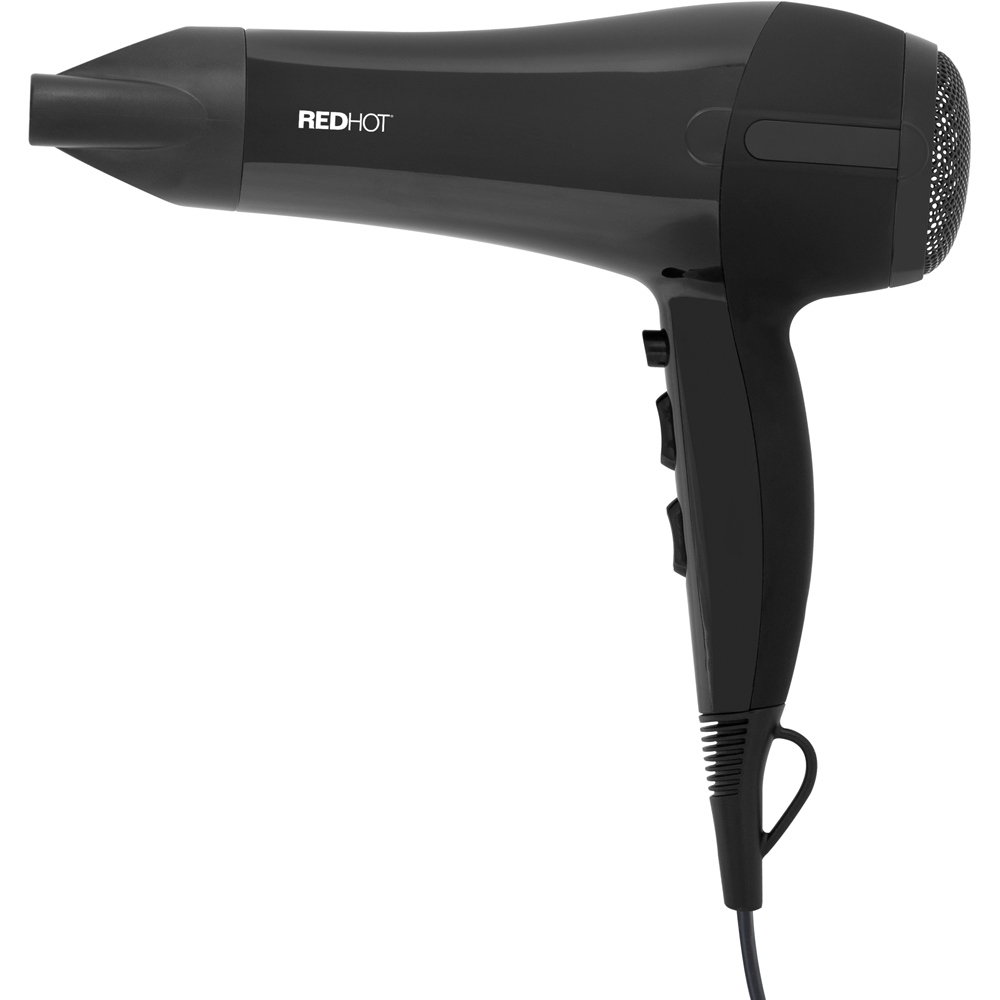 Red Hot Black Professional Hair Dryer Image 1