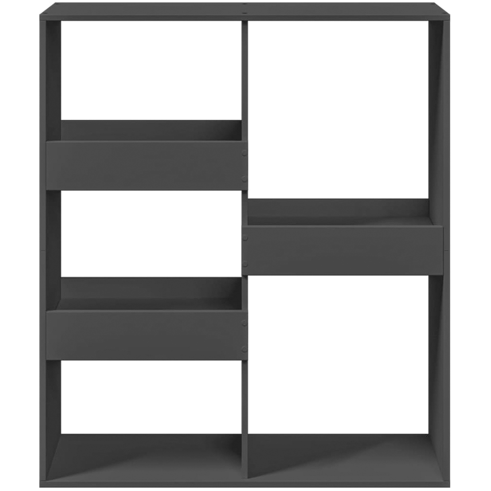 vidaXL 5 Shelf Black Bookcase Image 4