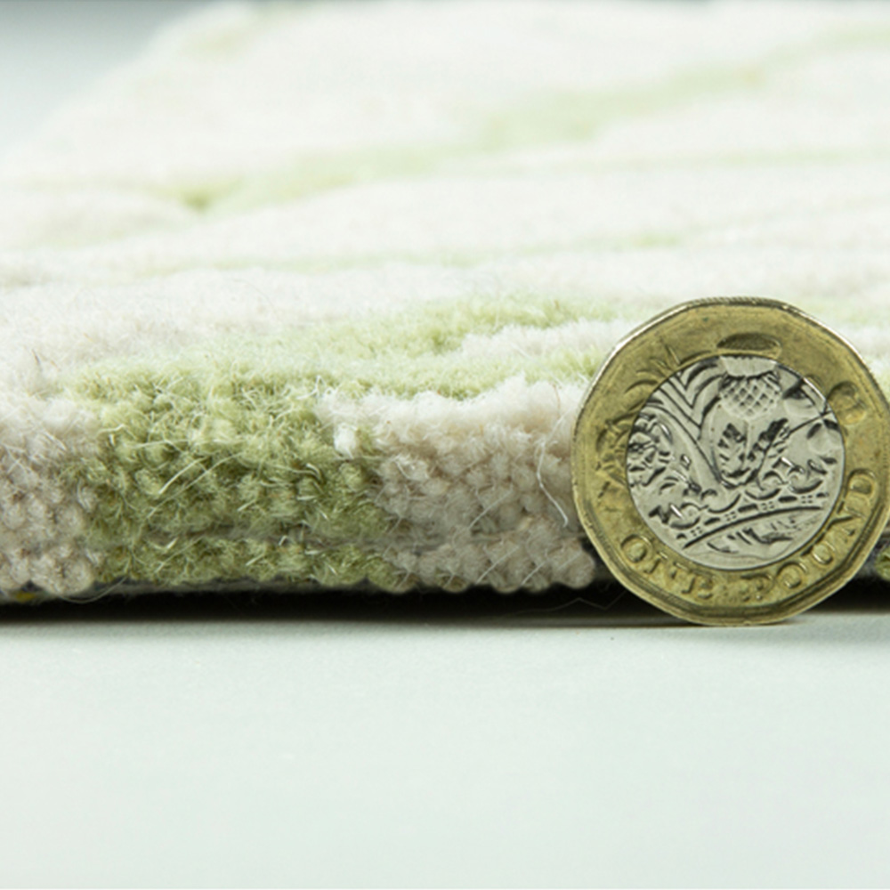 Esselle Home Aura Starburst Natural and Sage Green Rug 160 x 230cm Image 4