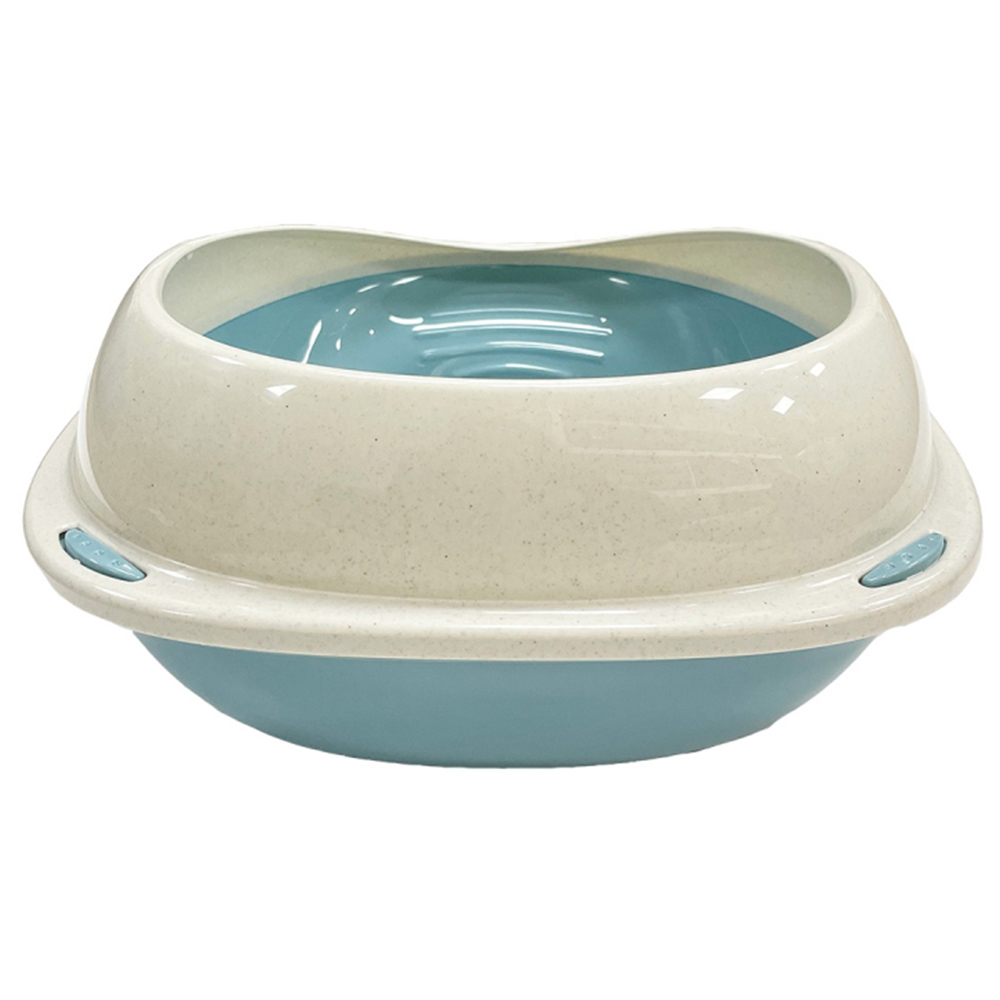Happy Pet Small Shuttle Blue Cat Litter Tray 45 x 36 x 15.5cm Wilko