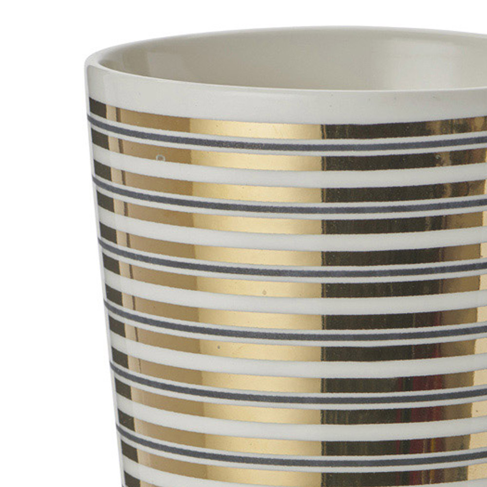 Wilko Hotel Chic Metalic Stripe Latte Mug Image 6