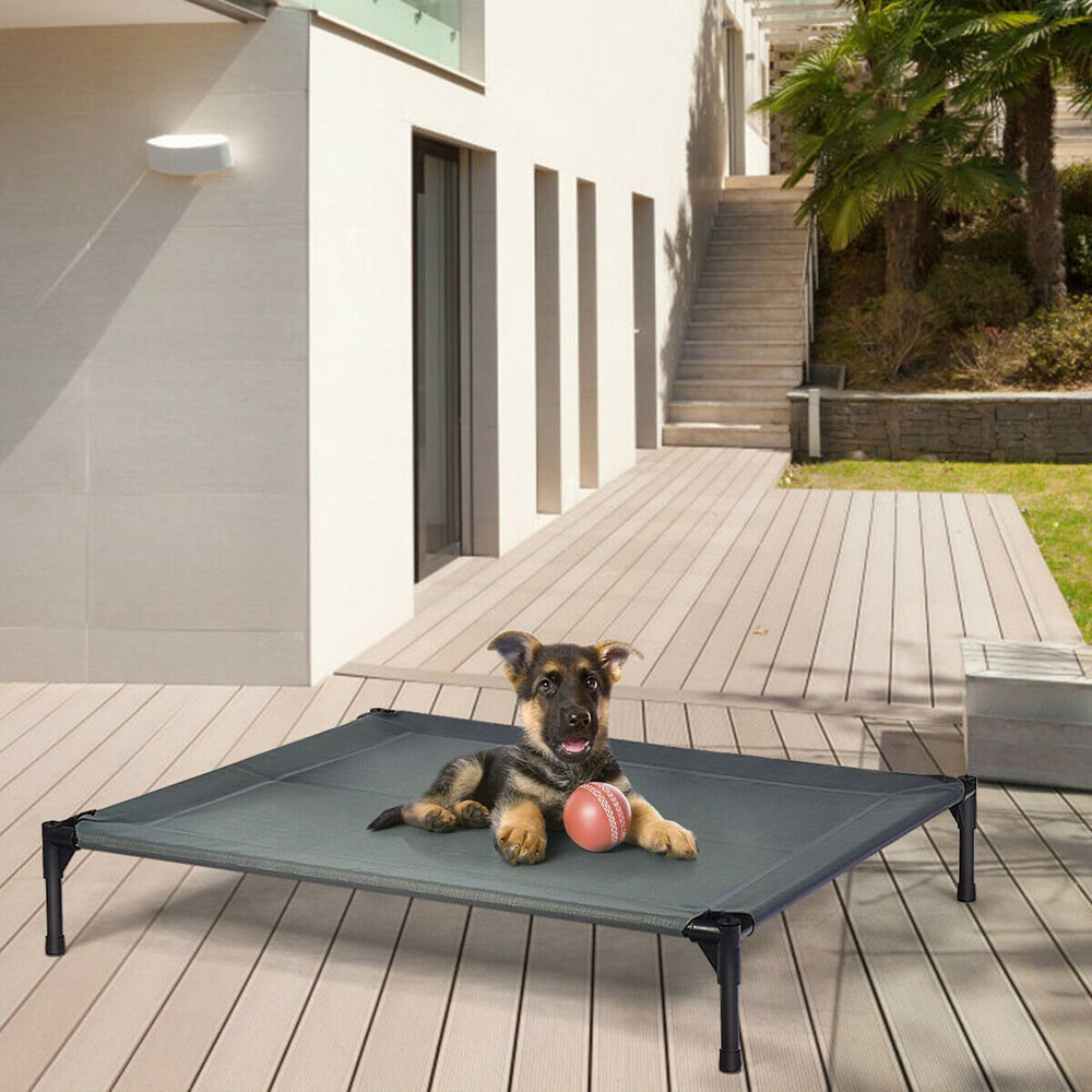Costway Elevated Pet Bed with Removable Canopy Image 4