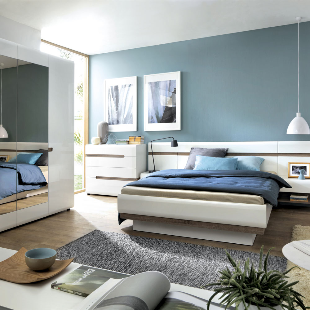 Florence Chelsea White and Oak Dressing Table Image 5