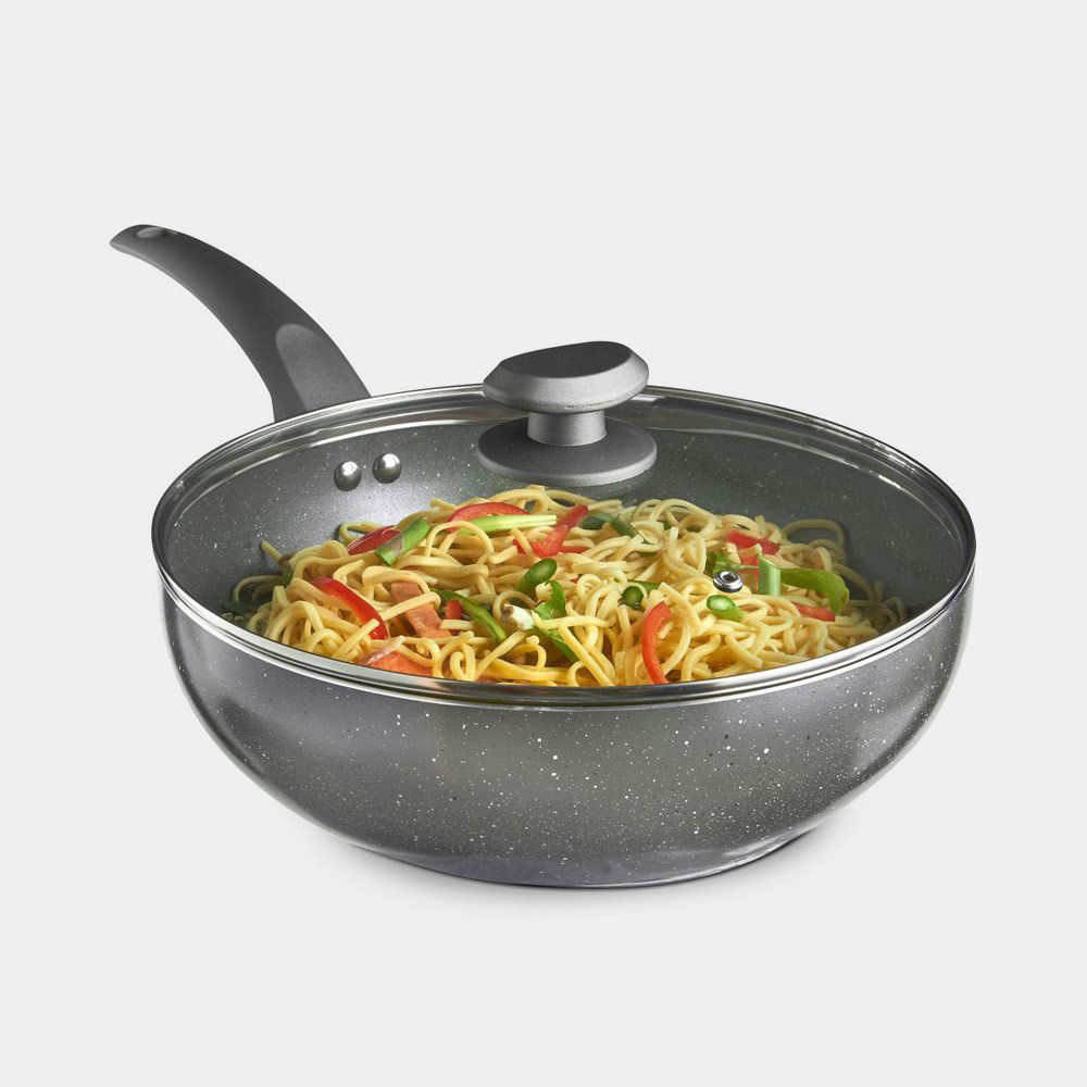 VonHaus VonShef Marble Wok 28cm Image 2