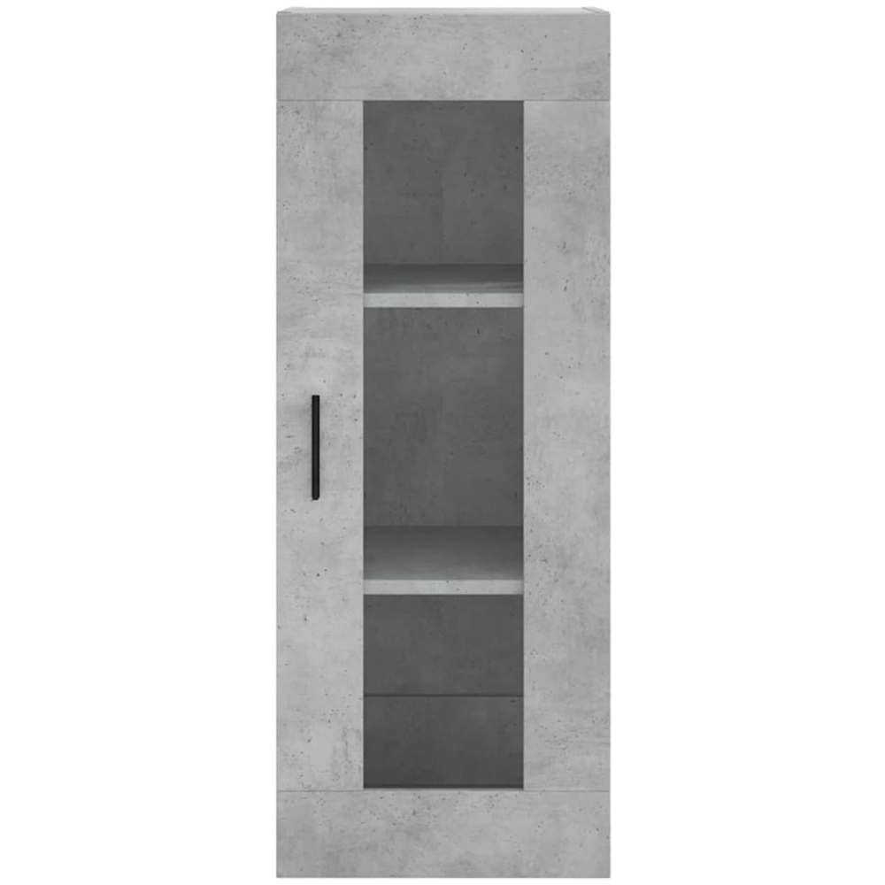 vidaXL 2 Glass Door Concrete Grey Highboard Image 6